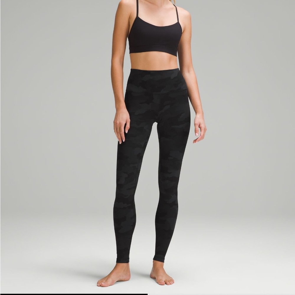 2 Lululemon align. bundle of camo  size 4, green and black